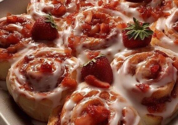 Strawberry Cinnamon Rolls